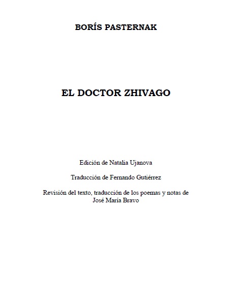 El Doctor Zhivago